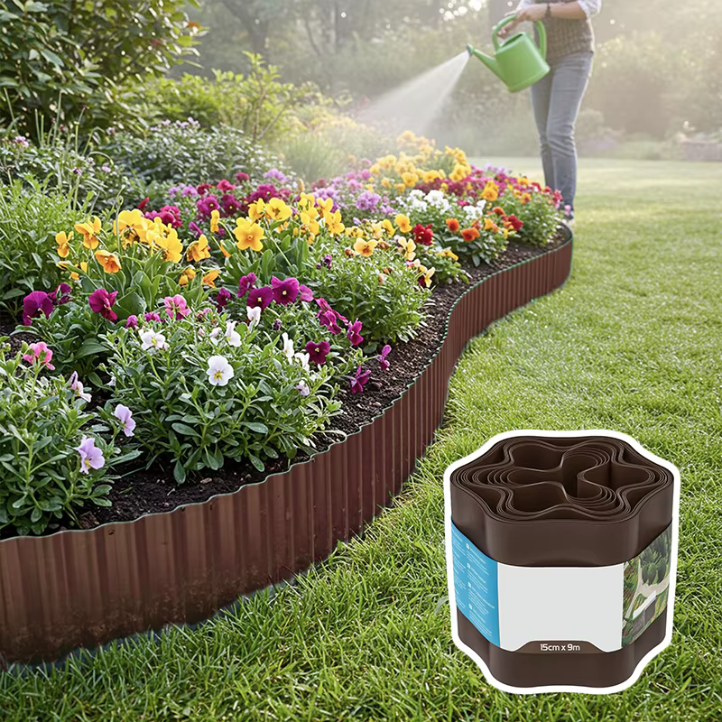 1pcs Brown Plastic Fence Field Garden