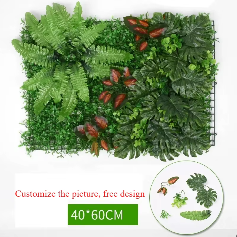 Feuilles persanes artificielles murales 40x60cm