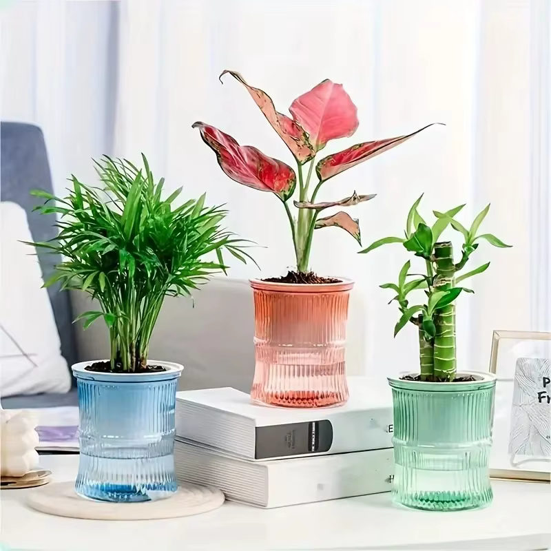 Pot de fleurs auto-arrosage automatique absorbant l'eau
