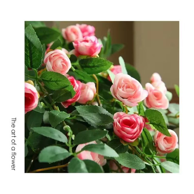 Guirxiété de roses artificielles