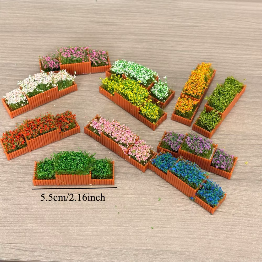3 Pièces de Modèles de Jardins Miniatures