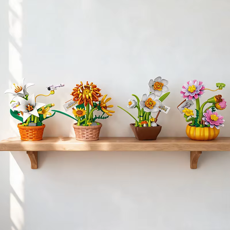 Petites plantes en pot style Ins
