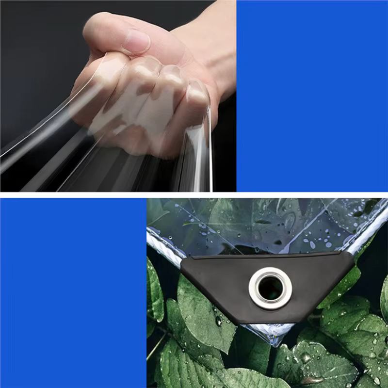 Bâche transparente en PVC imperméable pour balcon