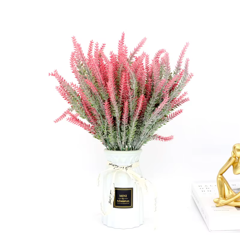 Bouquet de fleurs artificielles en plastique de lavande