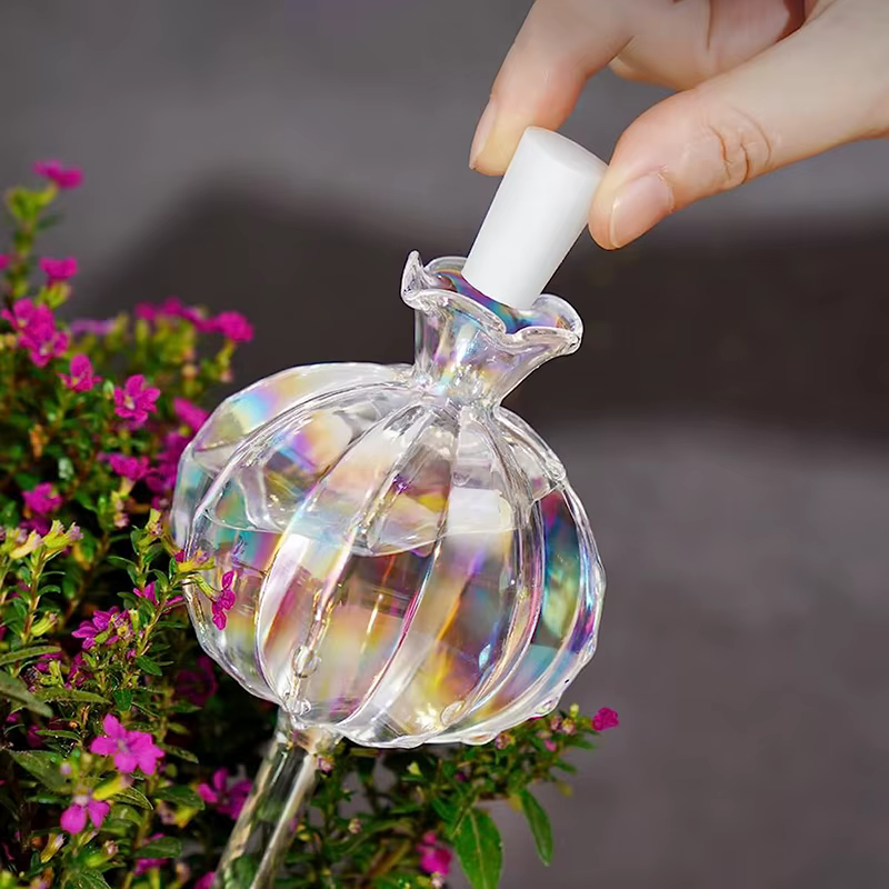 Ampoules d'arrosage automatique en verre pour plantes