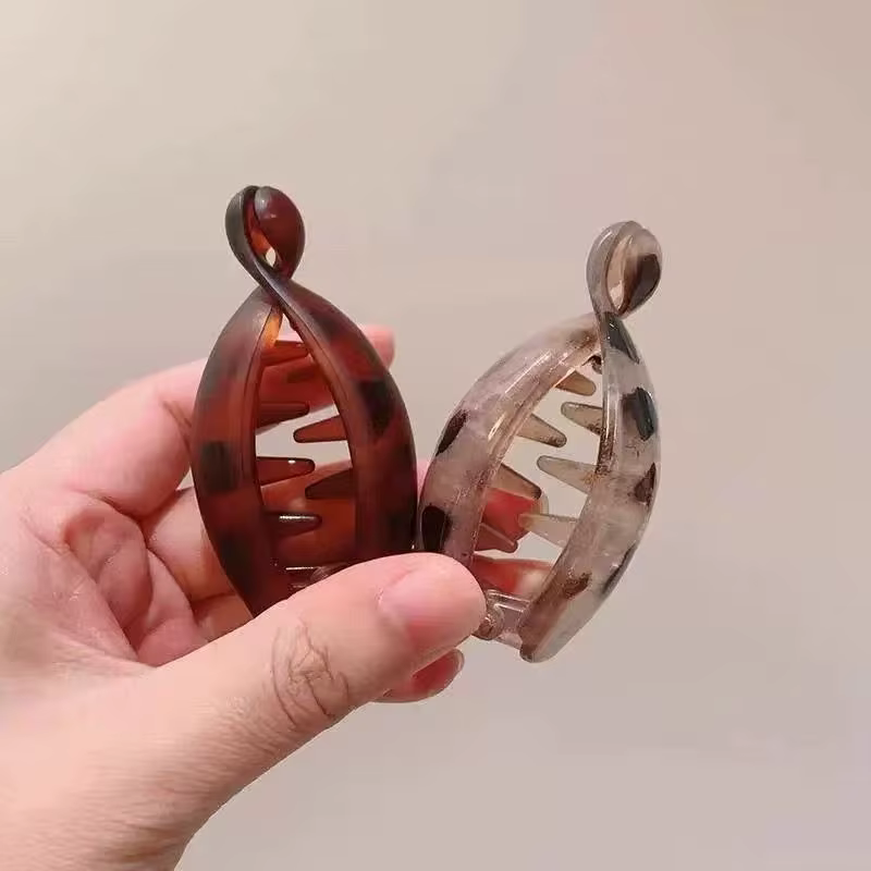 Pinces à cheveux banane, petite taille, pinces verticales pour femmes, pinces élégantes pour queue de cheval haute, pinces torsadées, accessoire capillaire simple