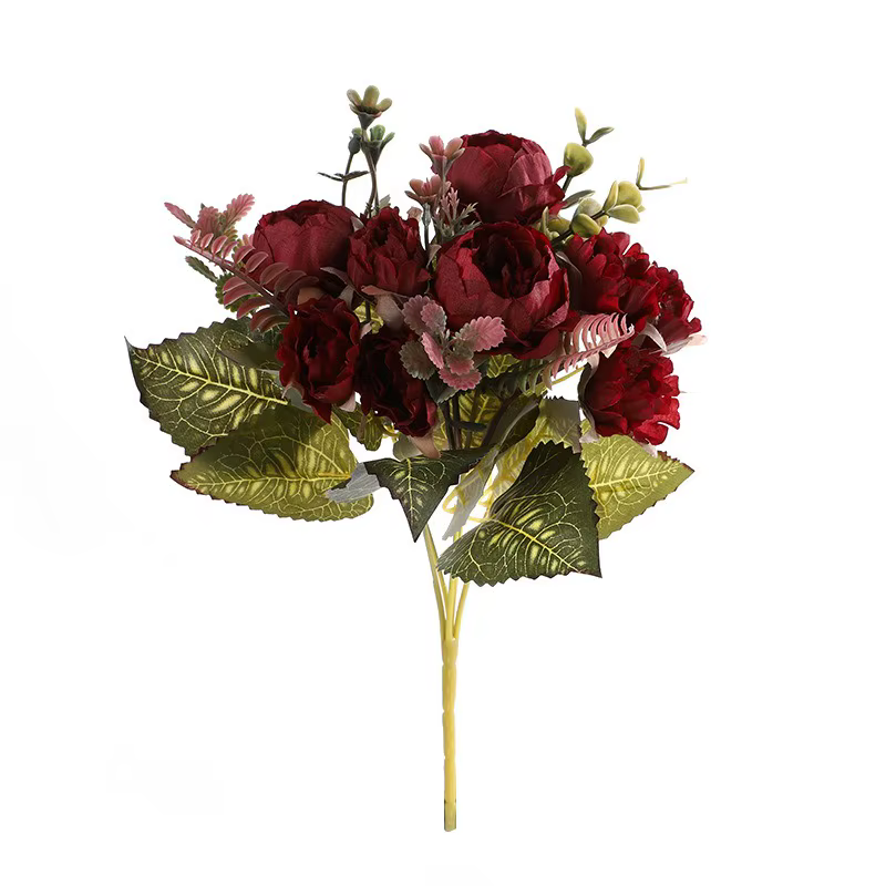 Fleurs artificielles pivoine Ronghua, décoration maison & mariage