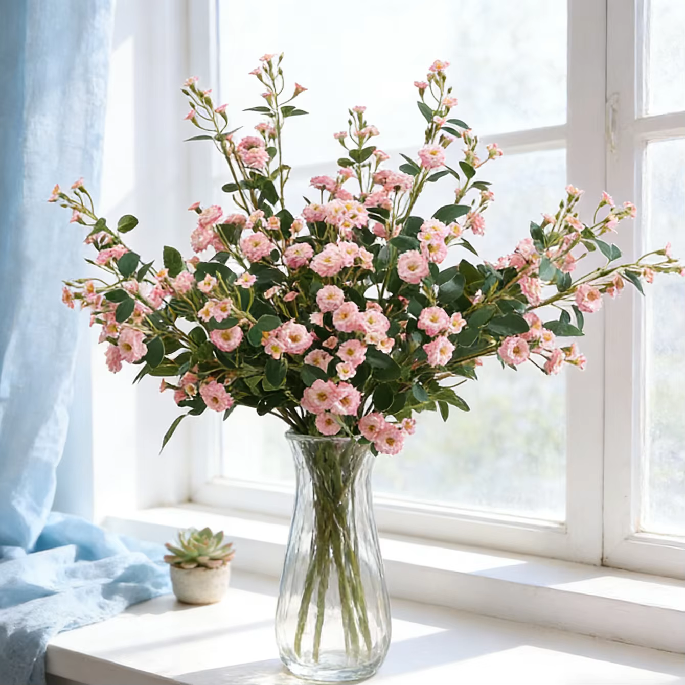 Fleurs Artificielles Faite à la Main Marguerites pour Maison