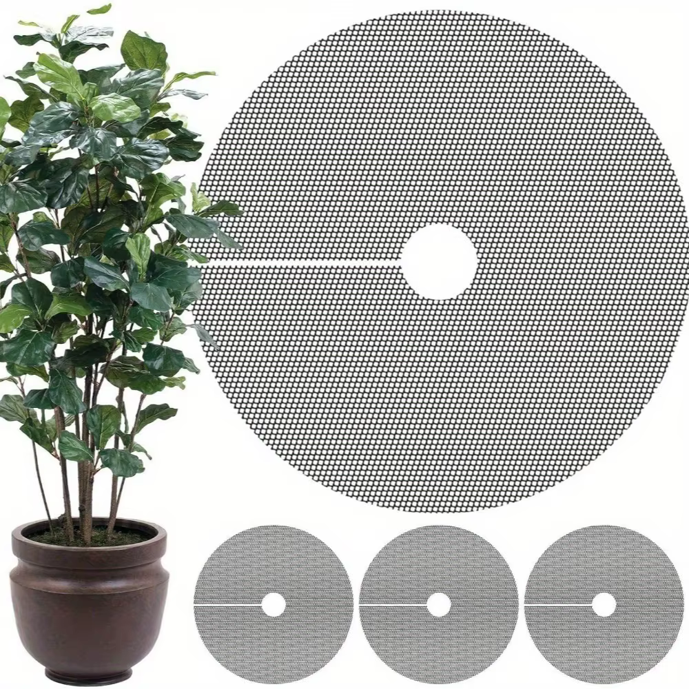 4 couvertures de pots de plantes découpables - Barrières en maille pour protéger