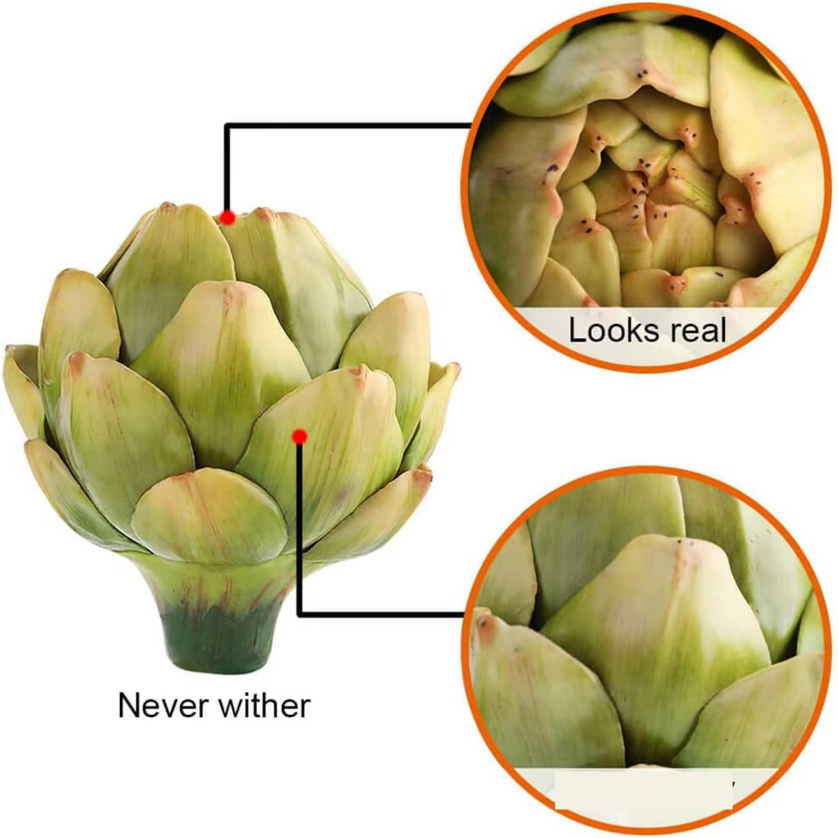 Artichaut Artificiel et Fruits pour la Maison