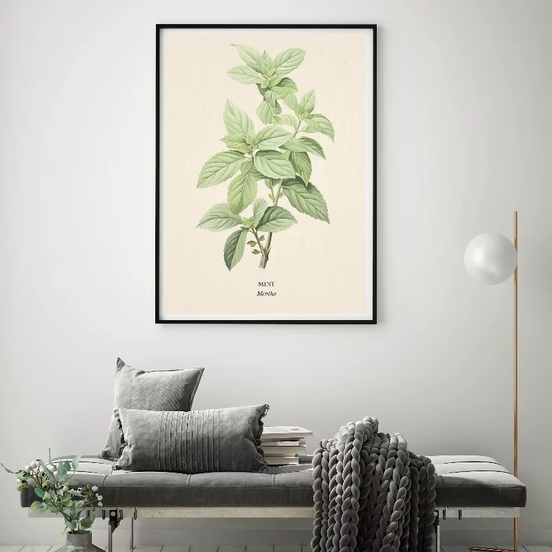 Affiche imprimée botanique