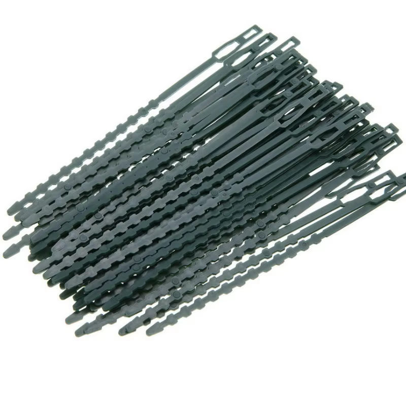 50 attaches de fixation réglables en plastique réutilisables pour plantes