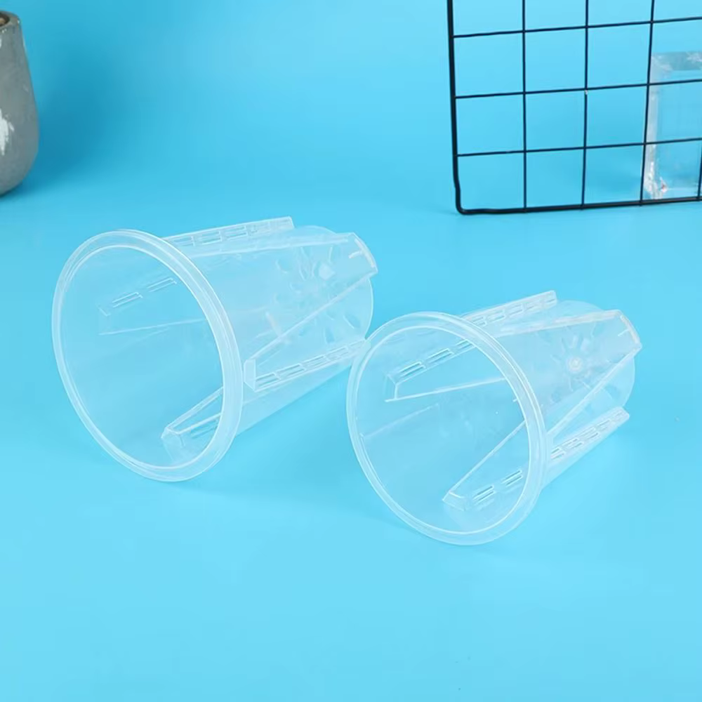 Pot de fleurs transparent respirant pour le contrôle des racines
