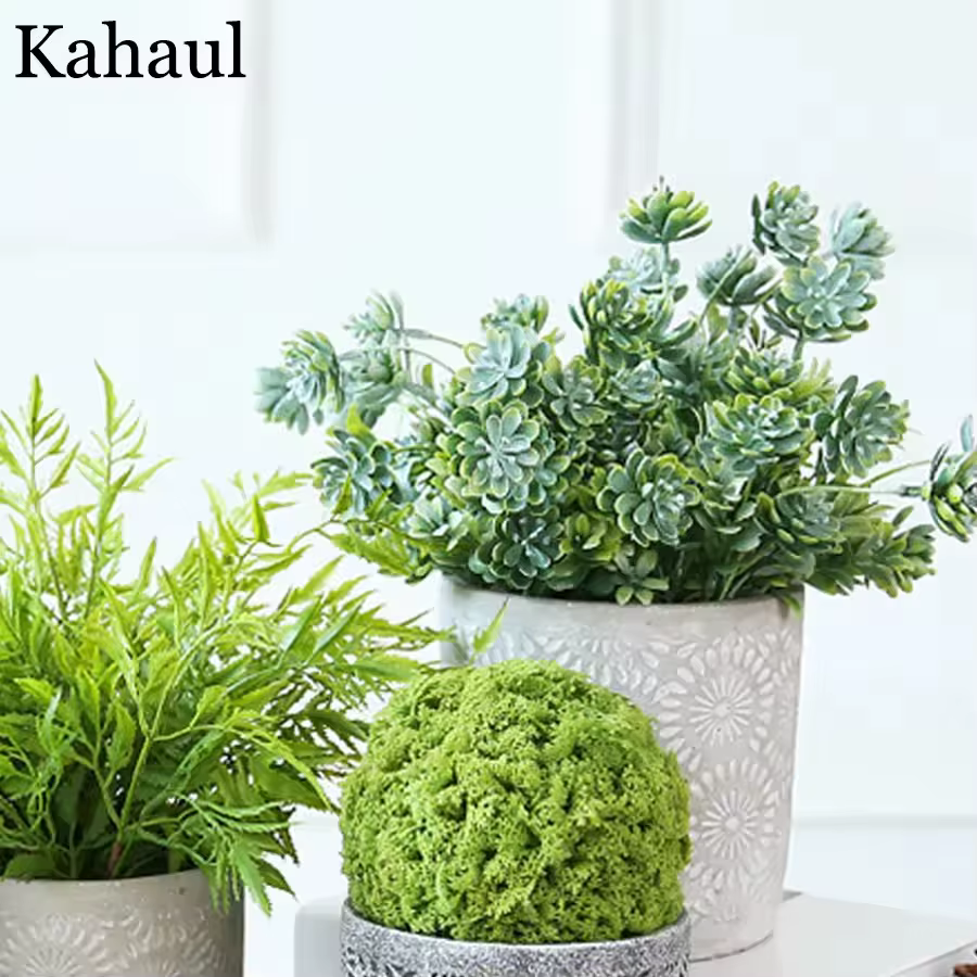 28 têtes de plantes succulentes artificielles