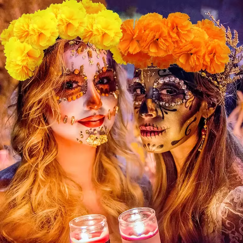 Fleurs artificielles de souci mexicain de 2.17 pouces