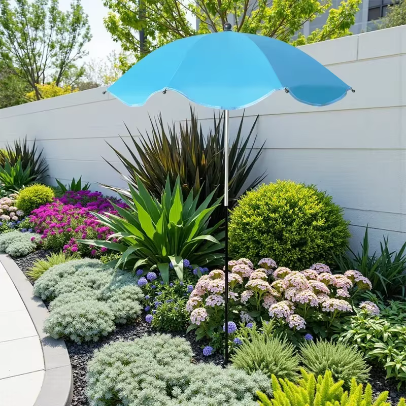 Parapluie d'ombrage pour plantes avec piquet métallique