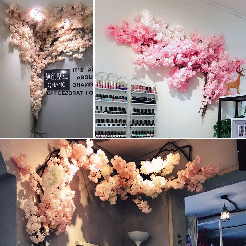 Ensemble de fleurs de cerisier artificielles