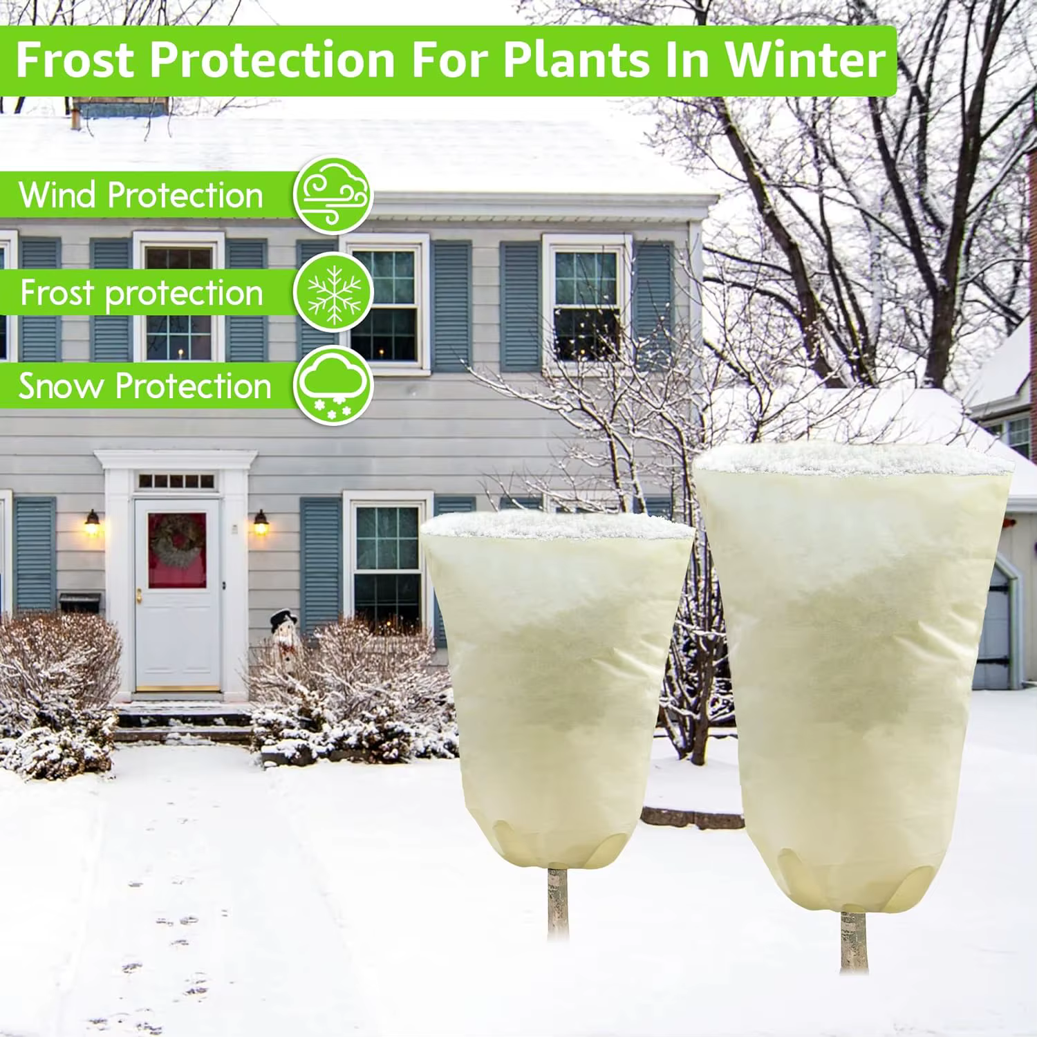 Protection contre le gel de couverture de plante