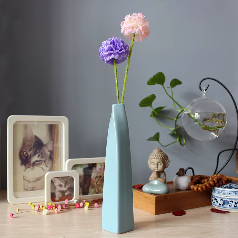 Vase à fleurs en céramique Macaron