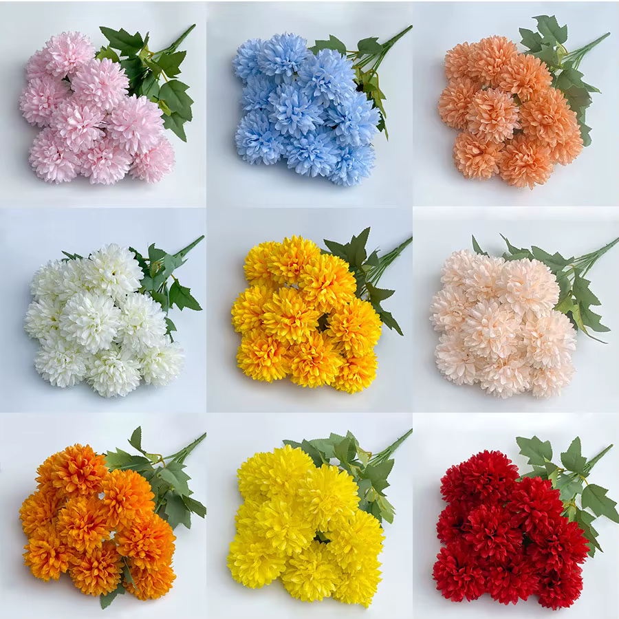 Bouquet de fleurs artificielles chrysanthème