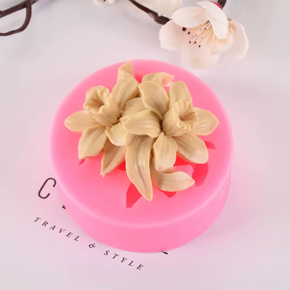 Silicone monde lilas Rose Lily Fondant