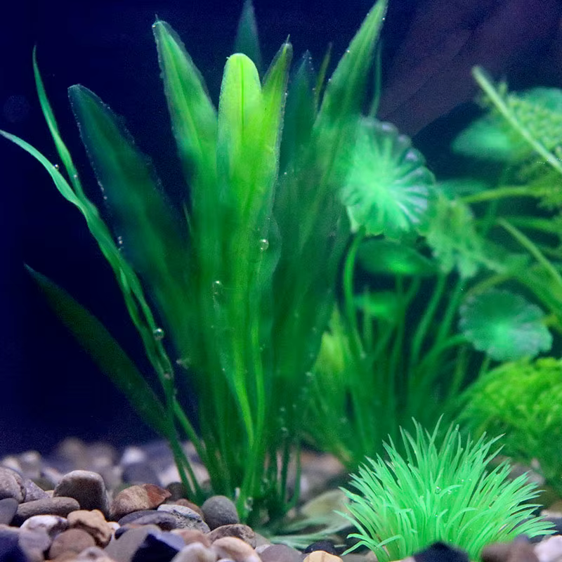 Plantes artificielles en plastique sous-marine pour aquarium