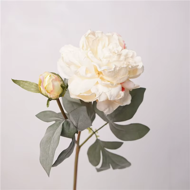 3 pièces de fleurs artificielles en soie de style européen vintage