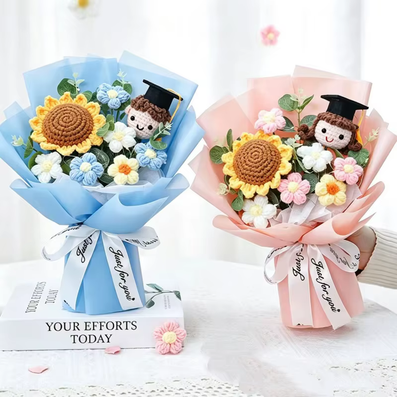 Fleurs au crochet faites à la main