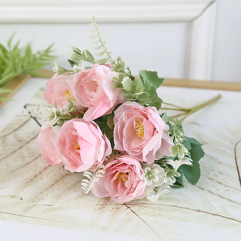 Pivoines artificielles roses