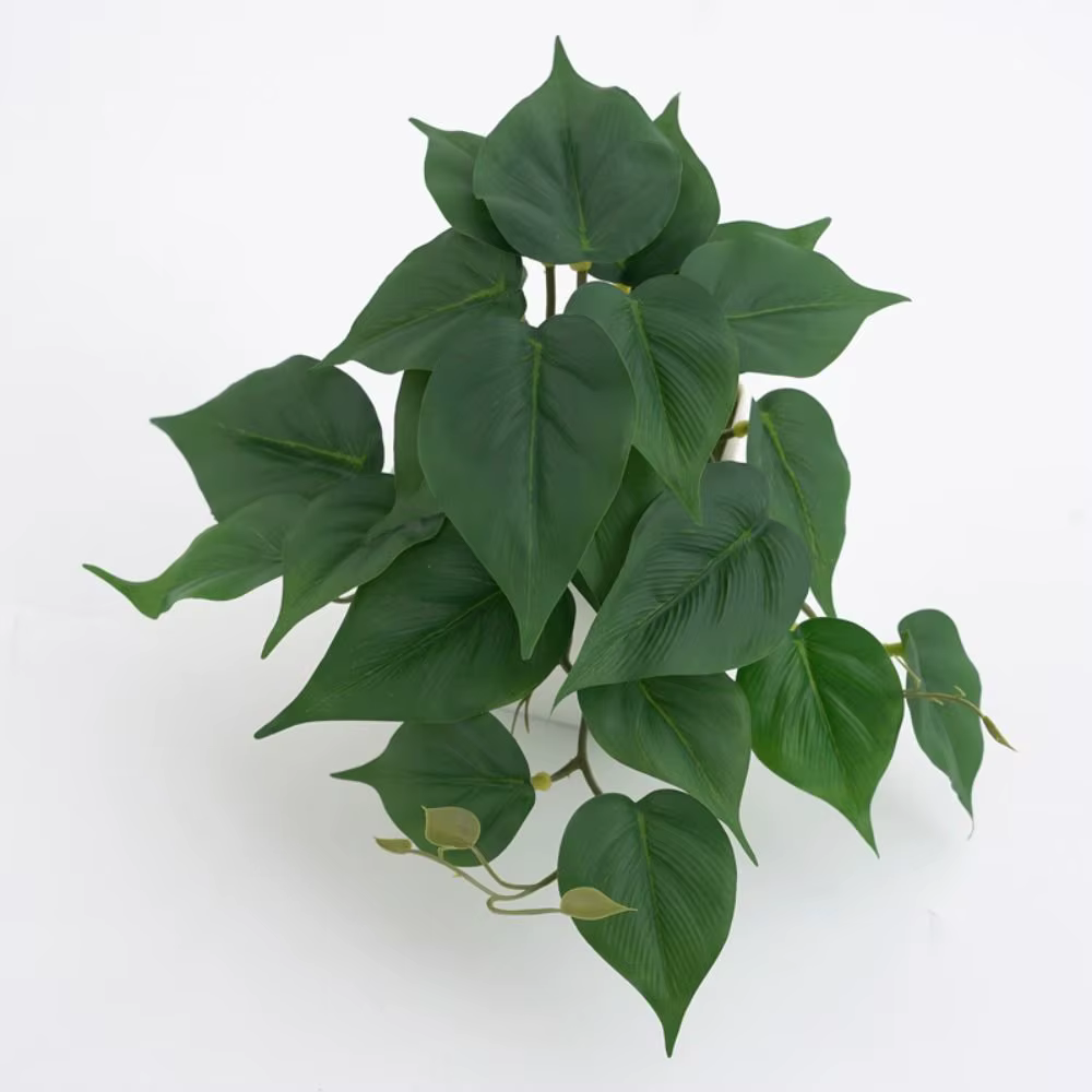 23 feuilles de plantes artificielles vertes