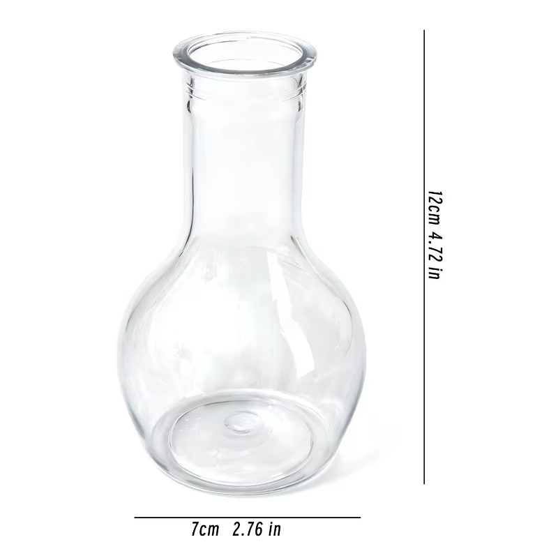 Pot de culture hydroponique en résine transparente