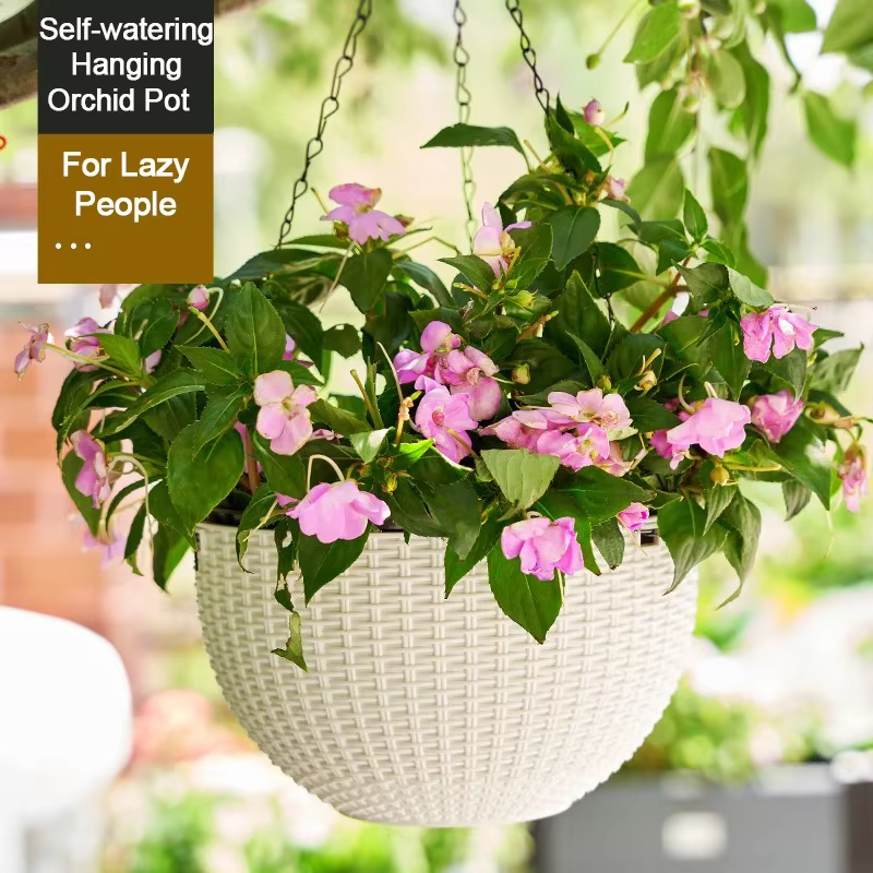 Nouveau pot suspendu pour fleurs d'extérieur