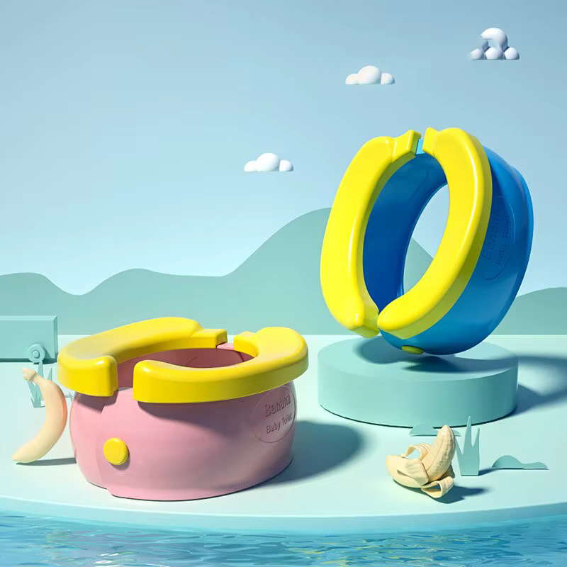 Pot portable pliable pour enfants, pot de voyage pour bébé, siège d'entraînement, extérieur et intérieur, facile à nettoyer, comprend 10 sacs à déchets