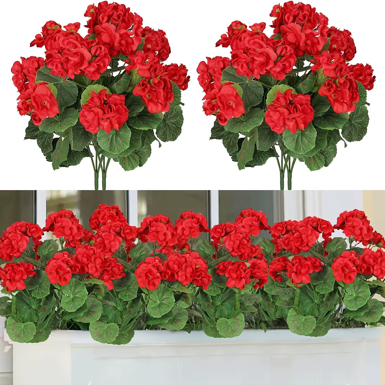 1/5 pièces plante artificielle soie bégonia fleur extérieur jardin arc protection UV mariage mariée maison bonsai fête de noël bricolage cadeau