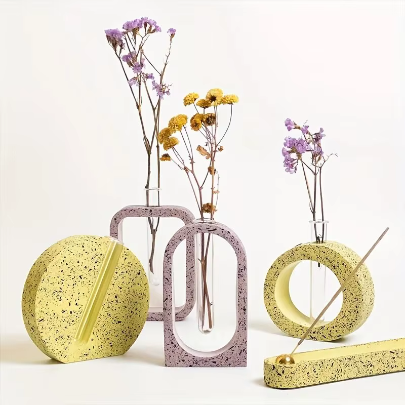 Moule en silicone pour pot de fleur arqué bricolage