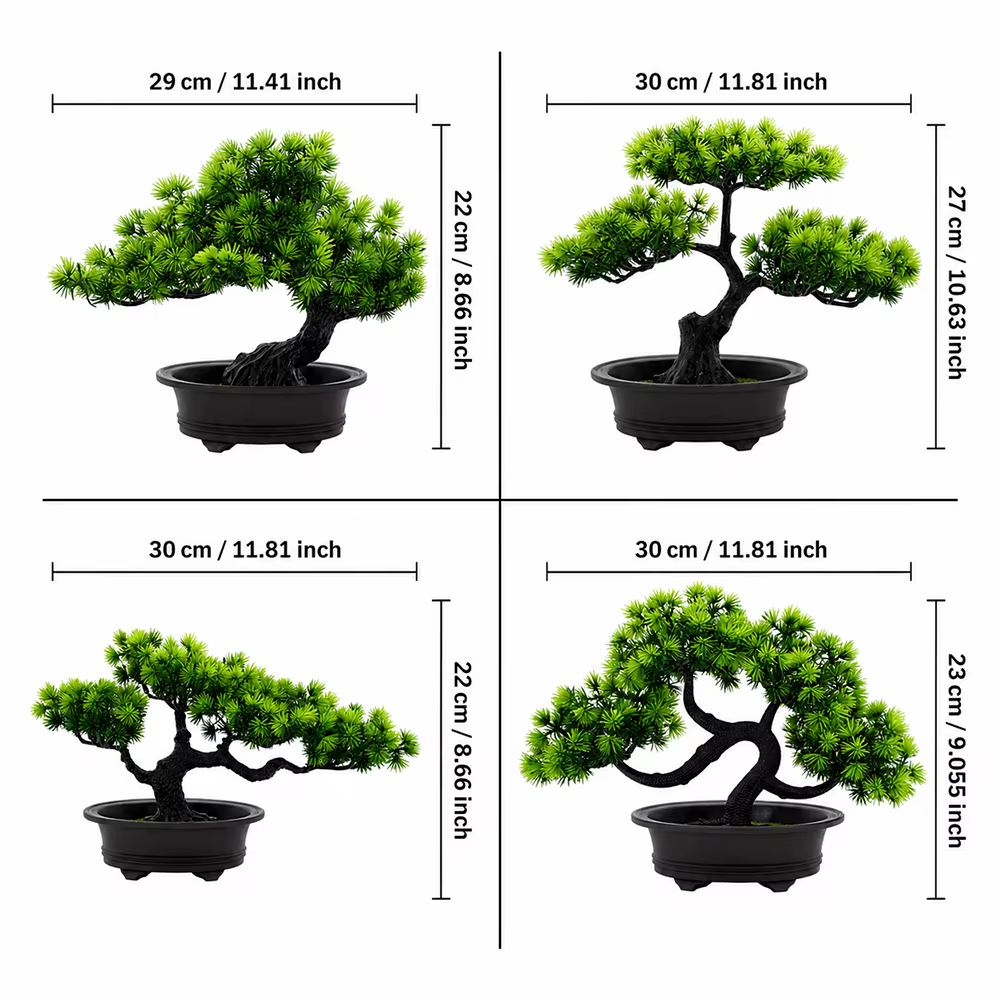 1 pièce Plante artificielle de pin Bonsaï pour la décoration de table