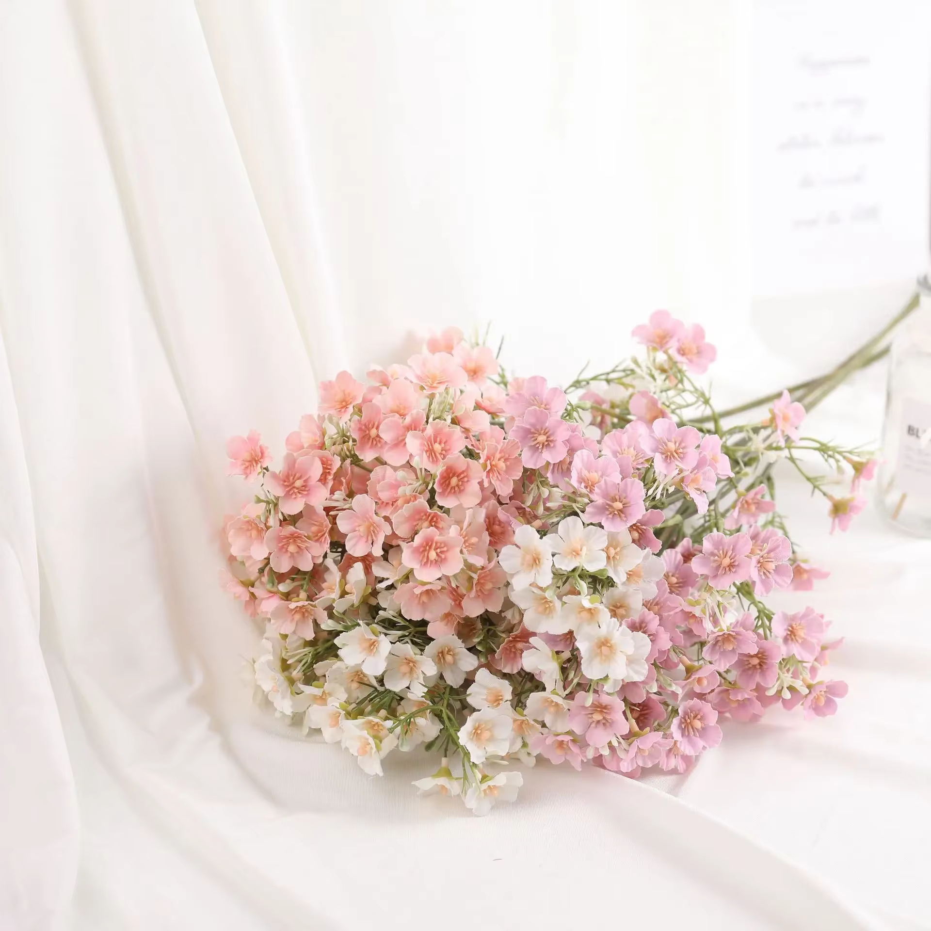 Fausses fleurs Gypsophila artificielles en soie