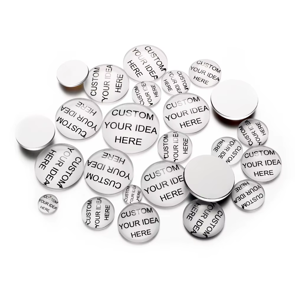 Cabochons ronds en verre sur mesure, 10mm, 12mm, 14mm, 16mm, 18mm, 20mm, 25mm, 30mm, 35mm, 40mm, résultats de bijoux, bricolage, coordinateur