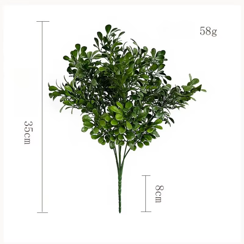 8 pièces de plantes artificielles en plastique