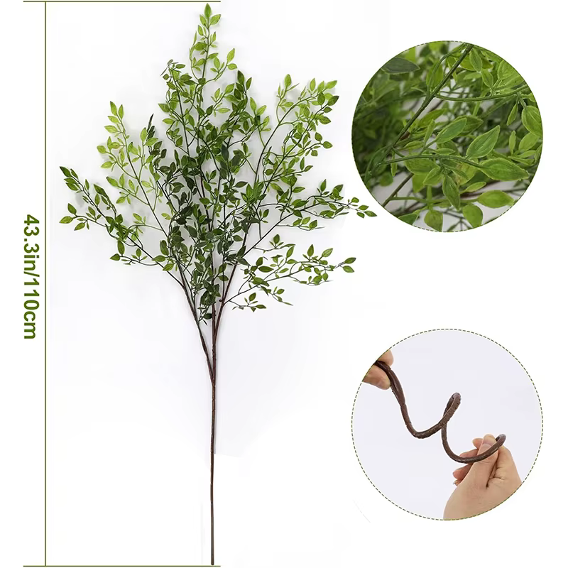 Plante verte artificielle de 43.3 pouces