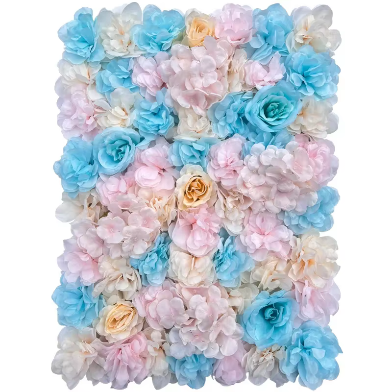 Mur de fleurs artificielles en soie