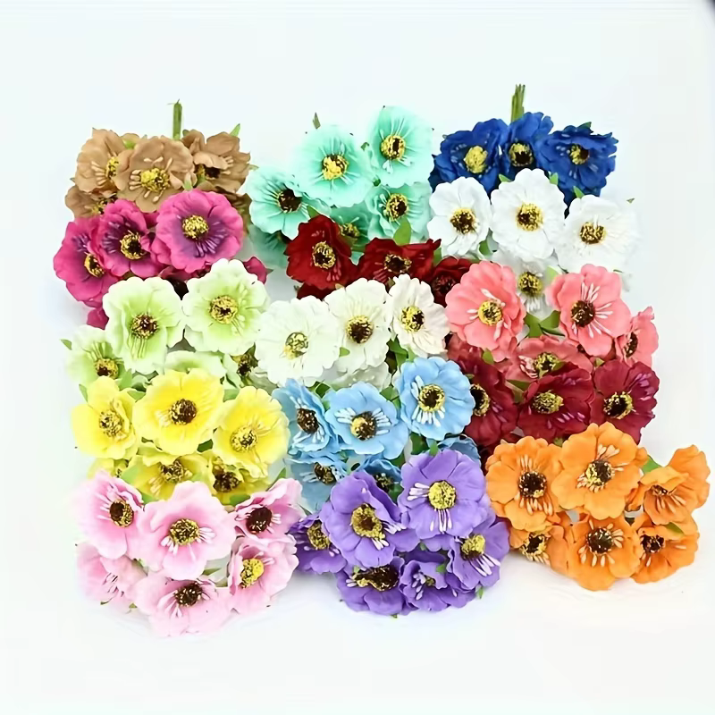 Fleurs artificielles en soie
