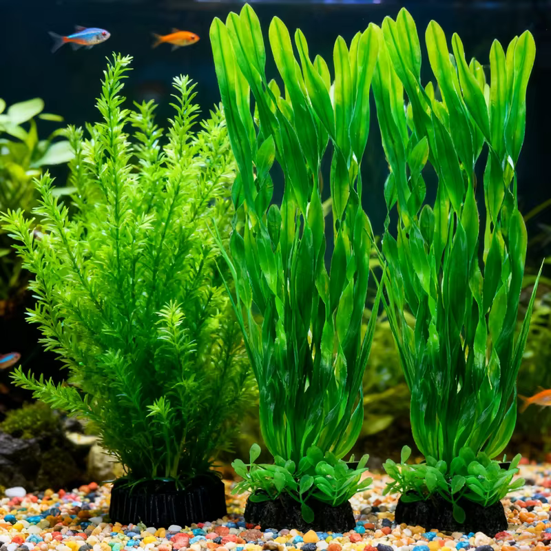 Plantes artificielles de décoration d'aquarium