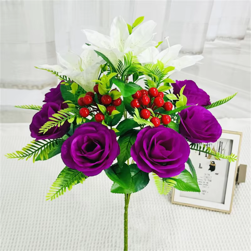 Simulation de fleurs, nouveau Bouquet de fausses