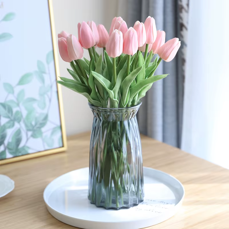 20/15/10/5/3 pièces tulipes fleurs artificielles vraie touche Bouquet