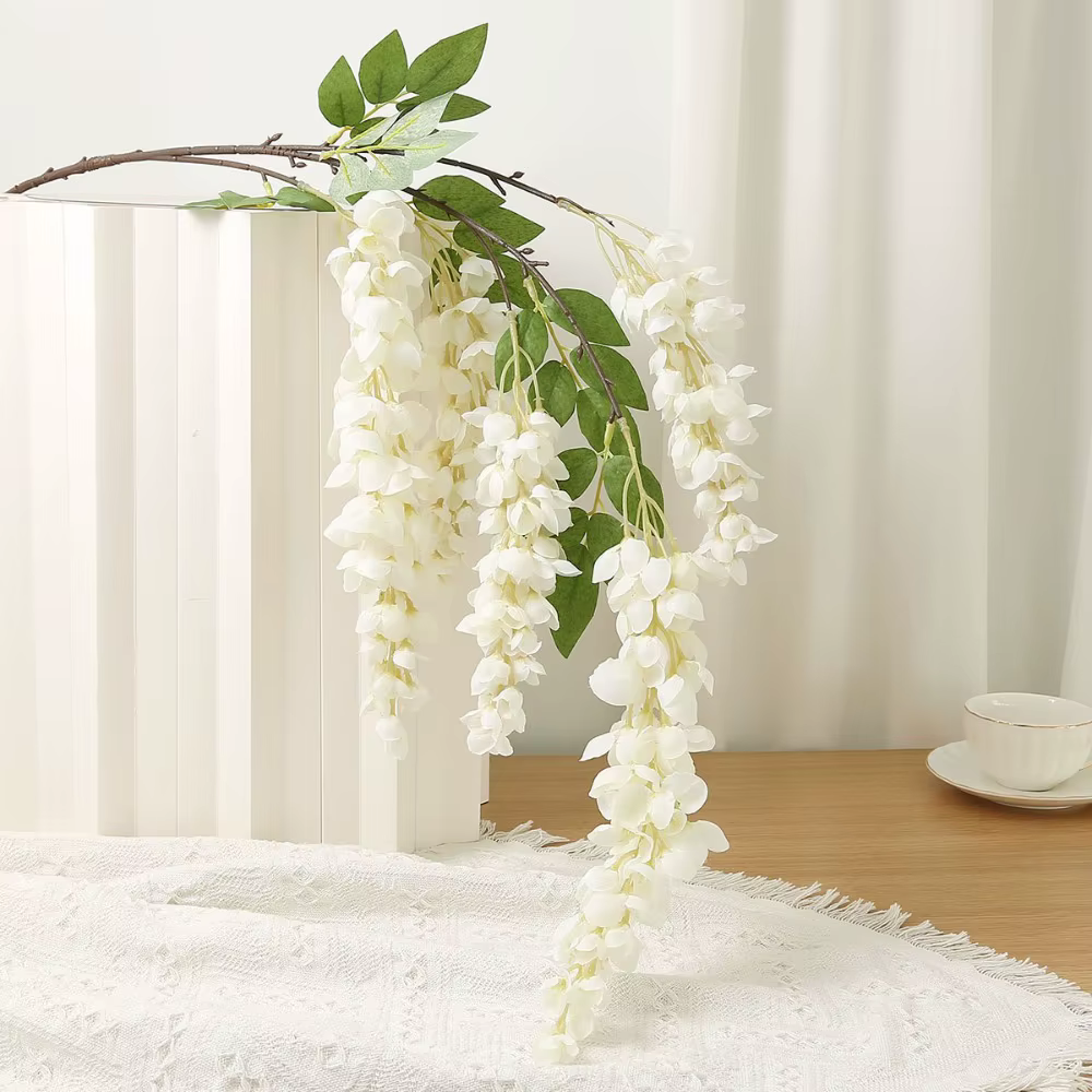 Guirlande de fleurs artificielles en soie