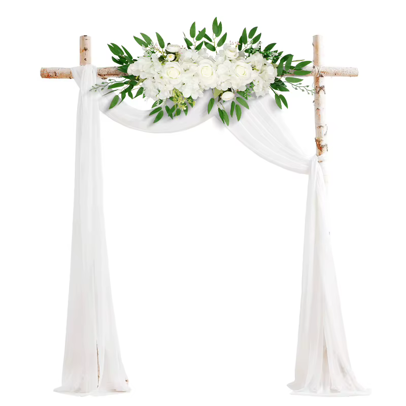 Fleurs artificielles en soie pour décorations d'arche de mariage