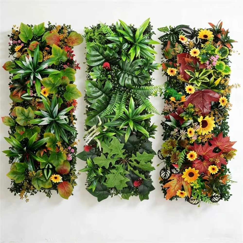 Panneau mural végétal artificiel DIY