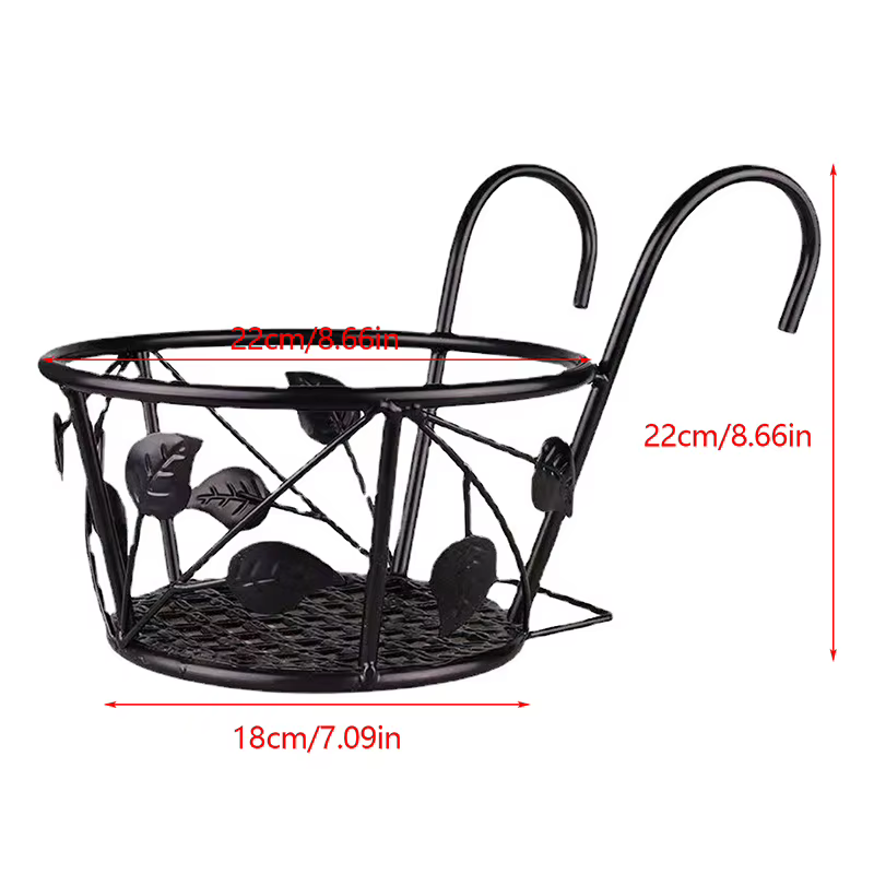 Support en fer pour plantes en plein air