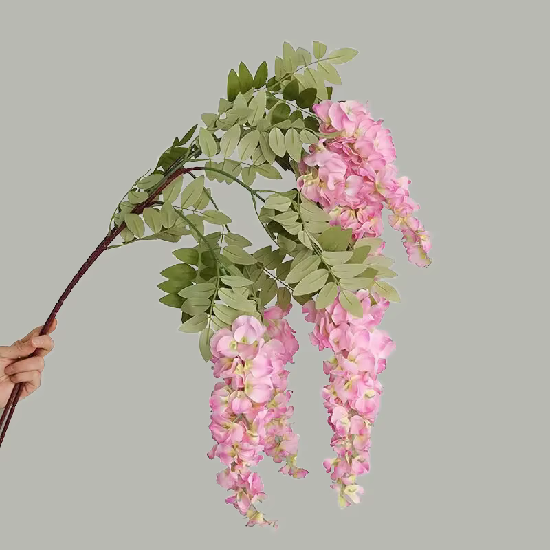 Tenture murale de fleurs de glycine